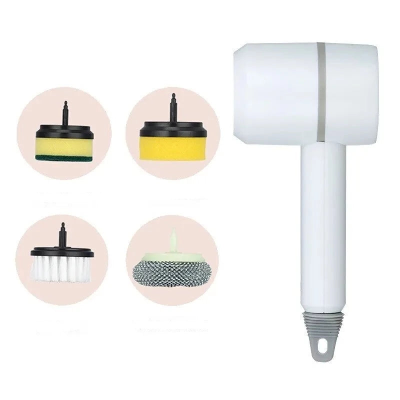 4-in-1 Elektrische Reinigungsbürste: Multifunktional, Handheld, USB-Ladegerät