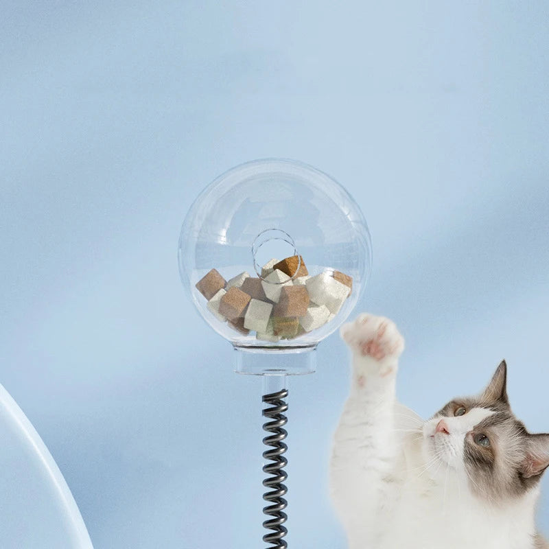 Leckerbissen-Spaß: Interaktiver undichter Futterball für Katzen